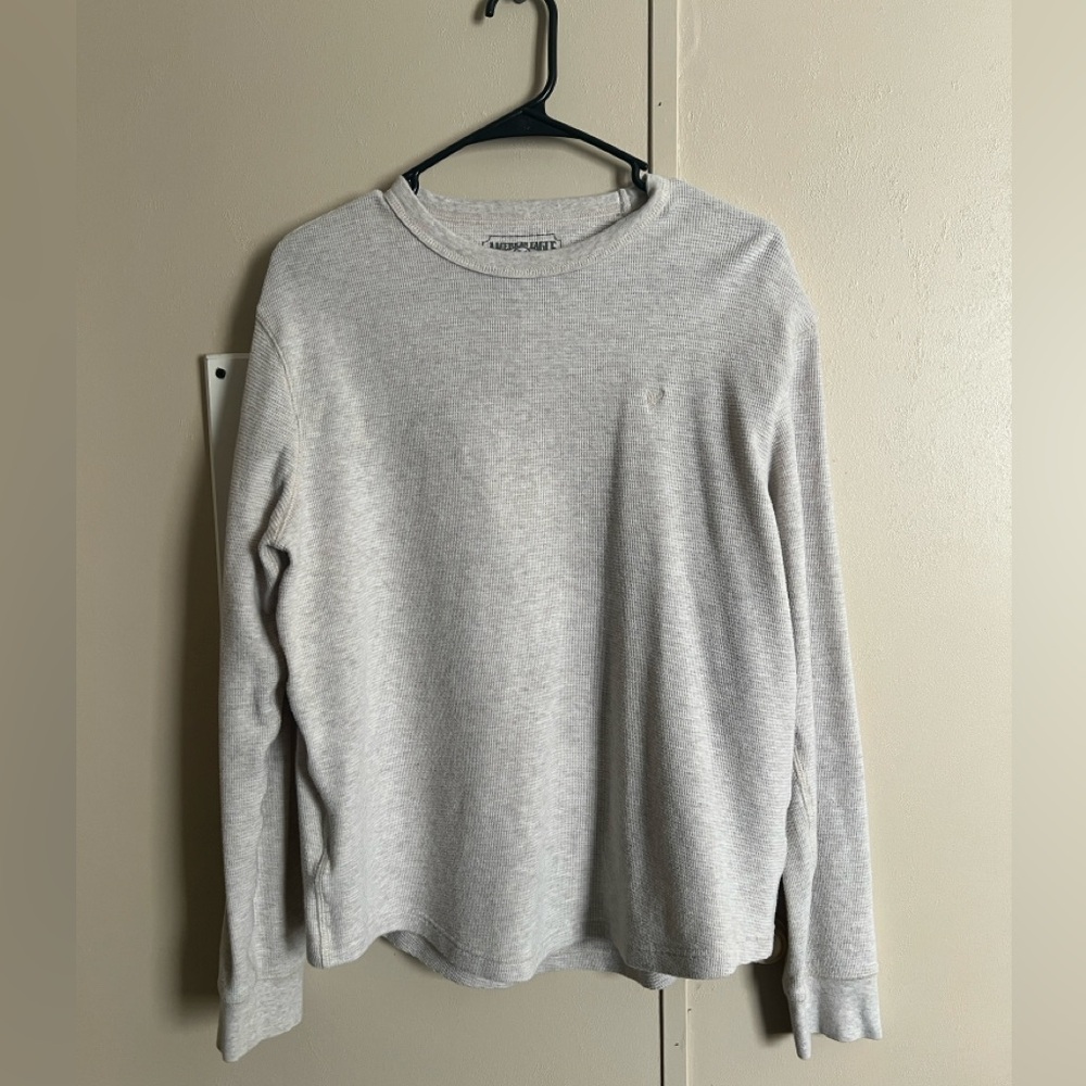 American Eagle Outfitters Light Gray Crewneck
